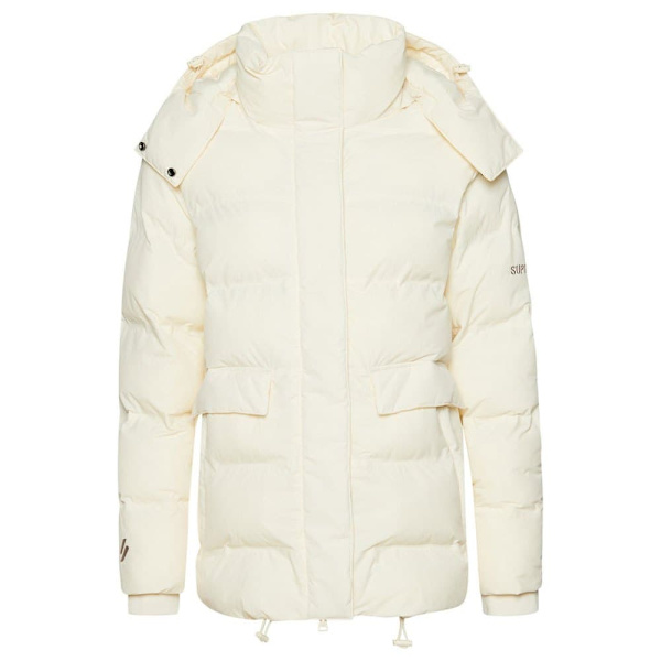 Superdry Train Boxy Puffer Dunjacka Gul XL Kvinna