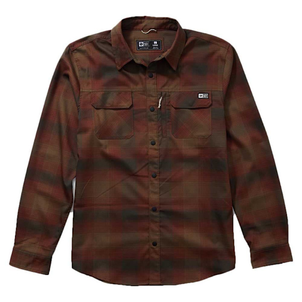 Salty Crew Fathom Tech Flannel Skjorte Med Lange ærmer  L Mand