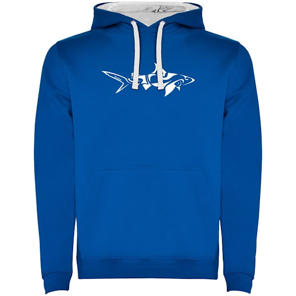 Kruskis Shark Tribal Two-colour Hættetrøje Blå 3XL Mand