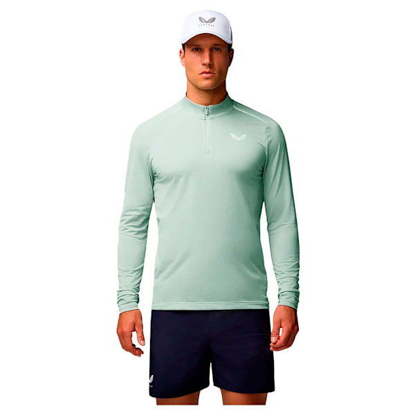 Castore Apex Aeromesh Halv Dragkedja Långärmad T-shirt  S Man