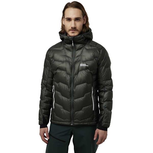 Jack Wolfskin Alpspitze Down Takki Vihreä S Mies