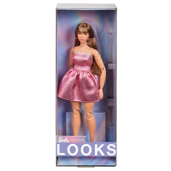 Barbie Kurvikas Vaaleanpunainen Minimekkonukke Looks 24