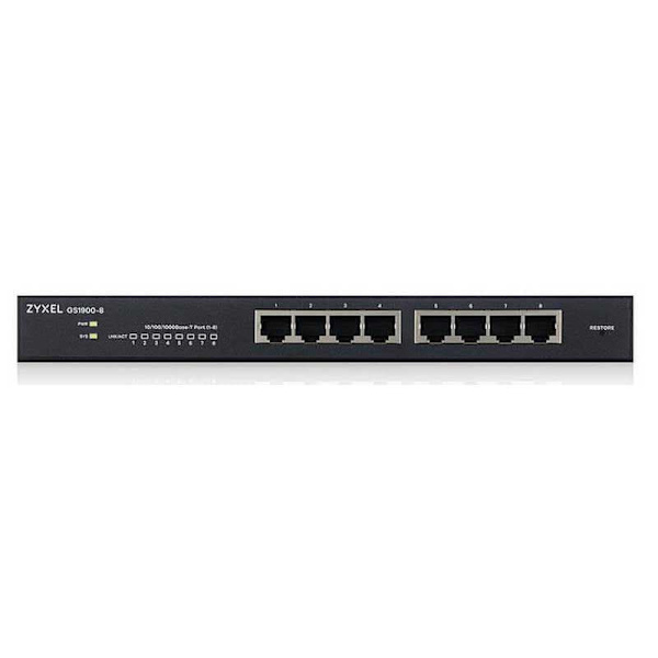 Zyxel Kontakt Gs1900-8-eu0102f Søvfarvet