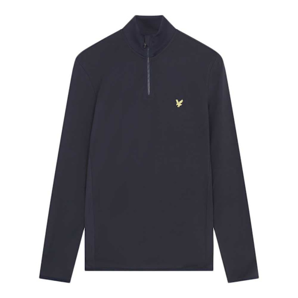 Lyle & Scott Tröja Med Halv Dragkedja Tonal Eagle Blå M Kvinna