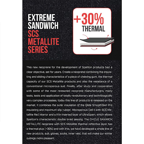 Spetton Extreme 5 Mm Smooth&metallite Dykkestøvler Sort EU 45-47