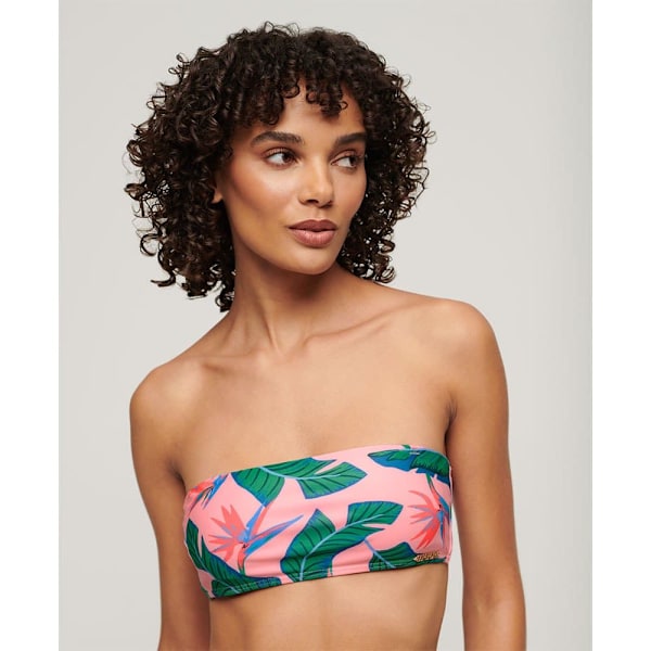Superdry Tropical Bandeau Bikinitopp Flerfärgad L Kvinna
