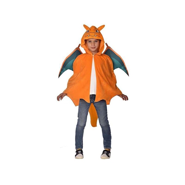 Liragram Anpassade Barn Charizard Cape Orange 8-12 Years