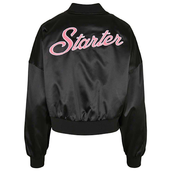 Starter Black Label Satin College Bomberjakke Sort M Kvinde