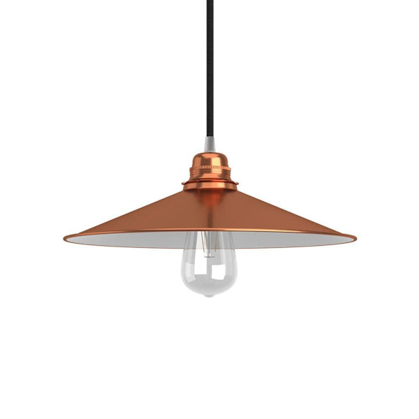 Creative Cables Emaljerad Swing Lampskärm Metal Brun