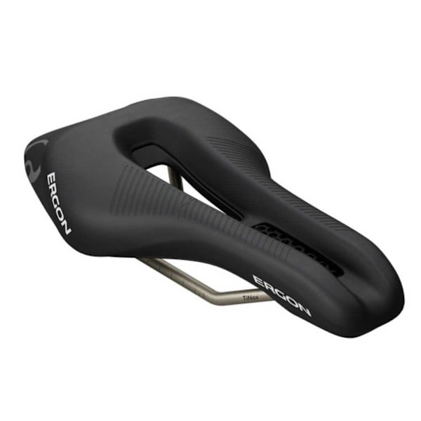 Ergon Sr Tri Women Mid Titanium Cykelsadel Sort 130 mm