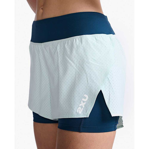2xu Shortsit Aero 2in1 4´´ Sininen M Nainen