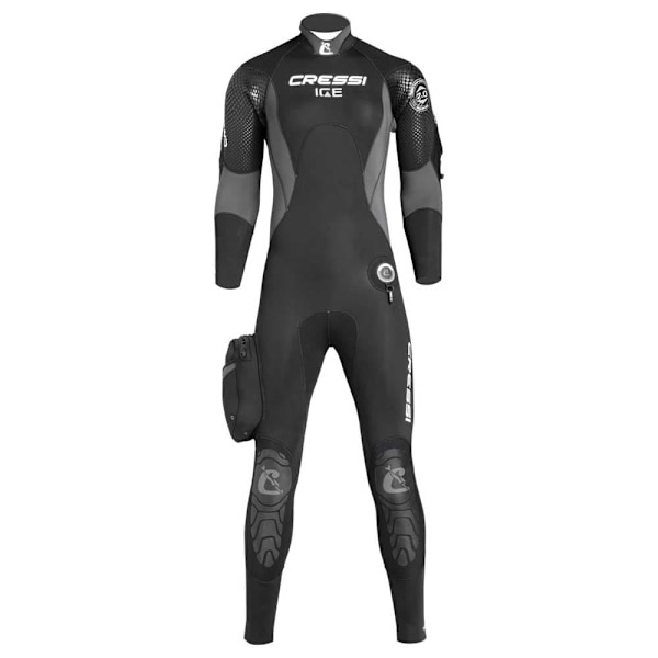 Cressi Ice 2024 7 Mm Halvtør Dragt Sort XS