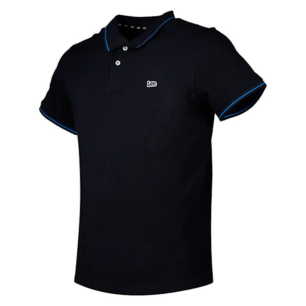 Lee Kortærmet Poloshirt Piqué Sort S / Regular Mand