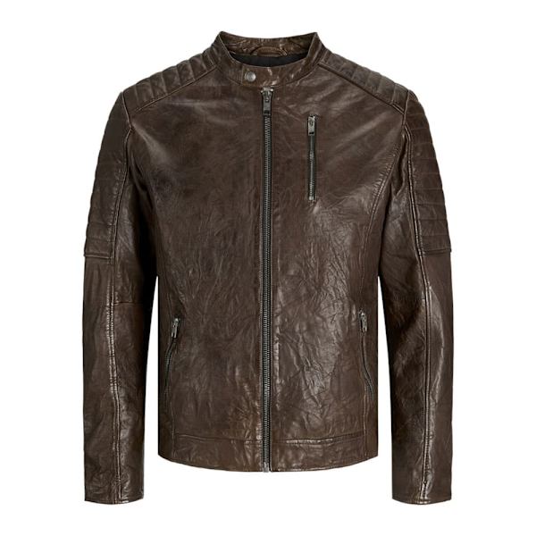 Jack & Jones Richard Læderjakke Brun L Mand