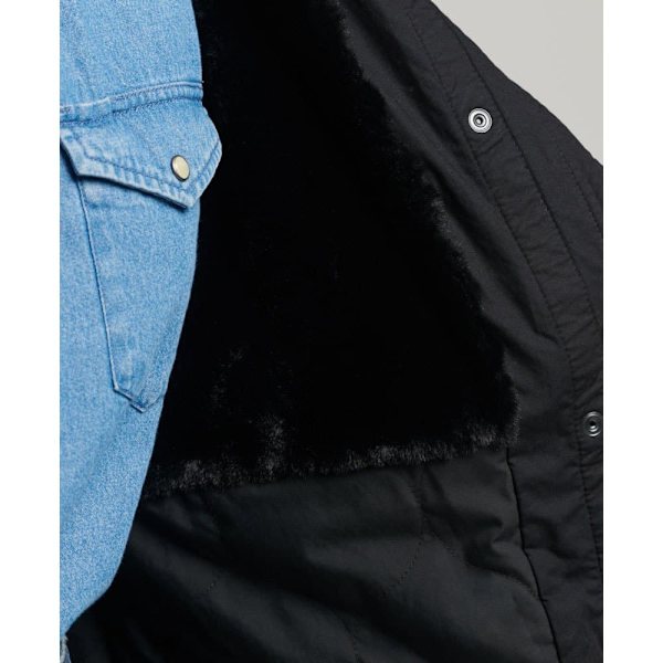 Superdry Jakke Authentic Military Sort 2XS Kvinde
