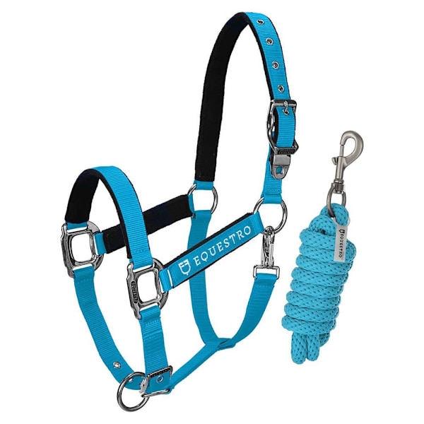 Equestro Shiny Fittings Riimu Ja Talutin Sininen Cob