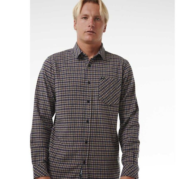 Rip Curl Classic Surf Checked Skjorte Med Lange ærmer Flerfarvet L Mand