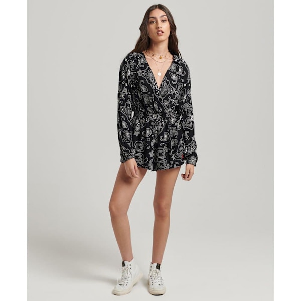 Superdry Romper Vintage Beach Svart XL Kvinna