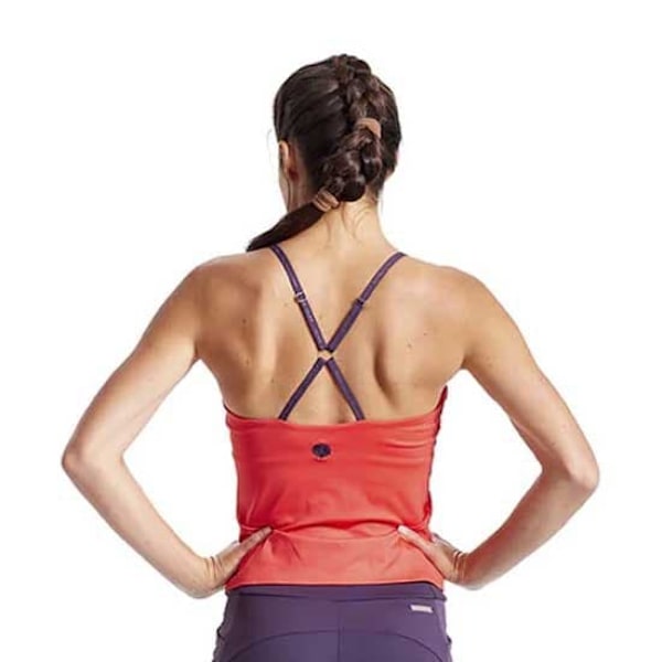 Pearl Izumi Prospect Built-in Bra Medium Support ärmlös T-shirt Orange M Kvinna