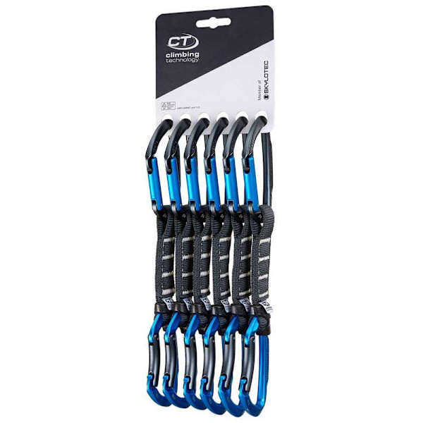 Climbing Technology Snabb Ritning Lime B Set Tapered Ny Pro 6 Enheter Blå 12 cm