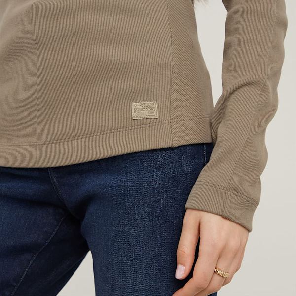 G-star D25033-d850 T-shirt Med Lång ärm Brun L Kvinna
