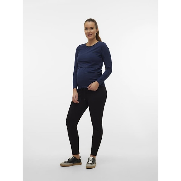 Vero Moda Eva Loose String Maternity Bukser Sort L Kvinde