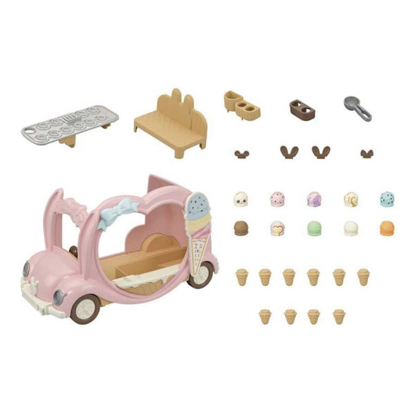 Epoch Sylvanian Families -jäätelöauton Hahmot