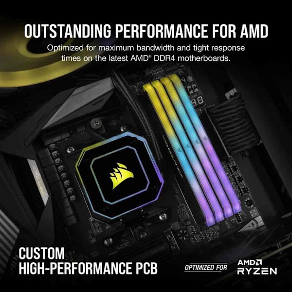Corsair Vengance Rgb Rt Ryzen 64gb 2x32gb Ddr4 3600mhz Ram-hukommelse
