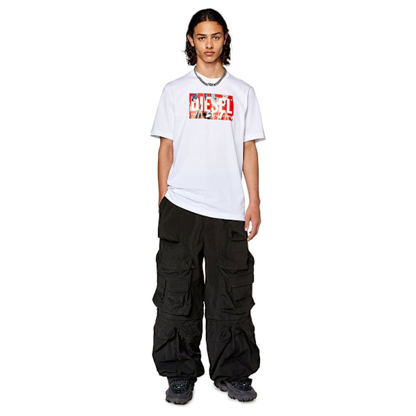 Diesel Kortærmet T-shirt Just L13 Hvid XL Mand