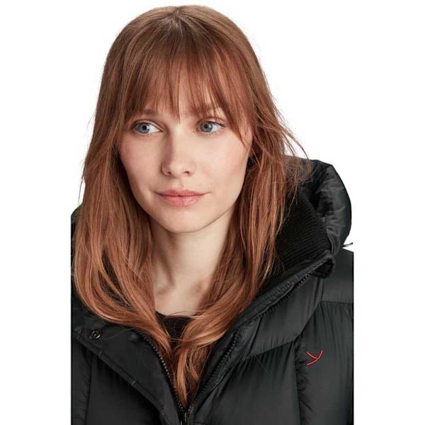 Nordisk Saga Extra Long Puffa Jakke Sort XL Kvinde