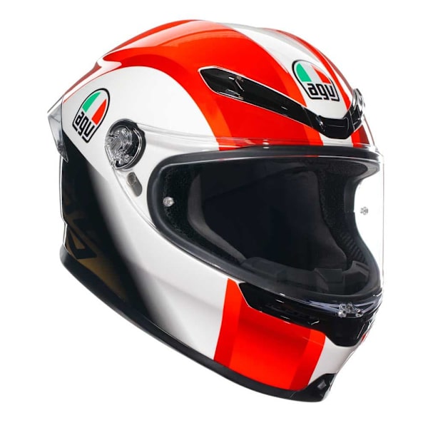 Agv Koko Kasvot Kypärä K6 S E2206 Mplk Punainen,Valkoinen XL