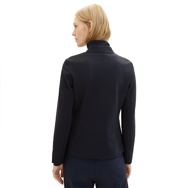 Tom Tailor Blazer 1038703 Ottoman Structure Blå M Kvinna