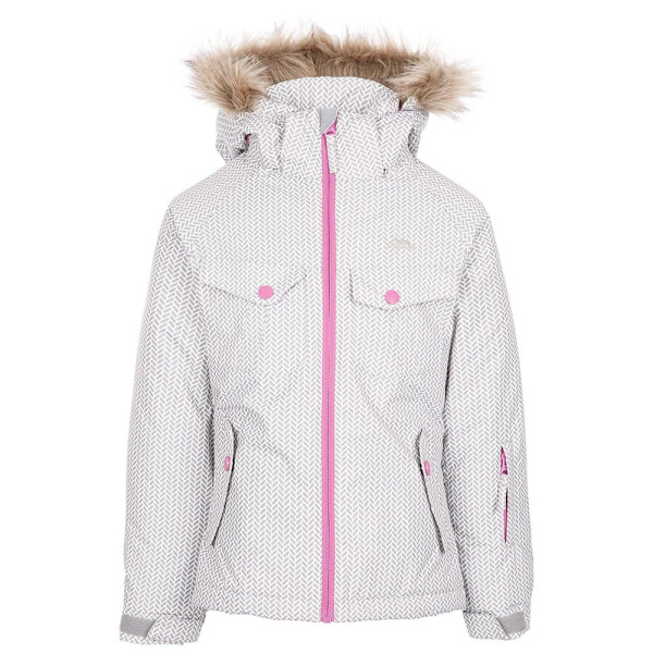 Trespass Jakke Denia Tp50 Hvid 3-4 Years Dreng
