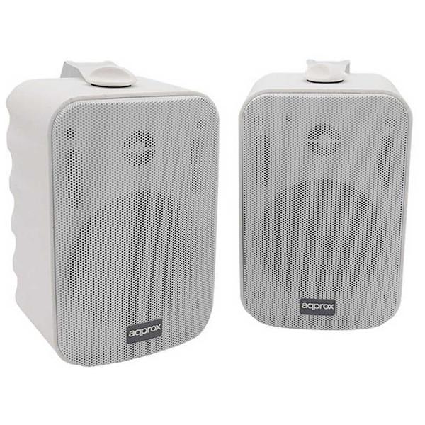 Approx Vägghögtalare Dig.2x15w Vit