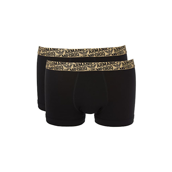 Emporio Armani 111210-4f598 Boxerit 2 Yksiköt Musta M Mies