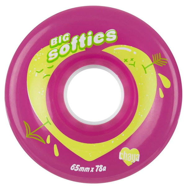 Chaya Skridskor Hjul Big Softie´s Clear 4 Enheter Durchsichtig 65 mm / 78A