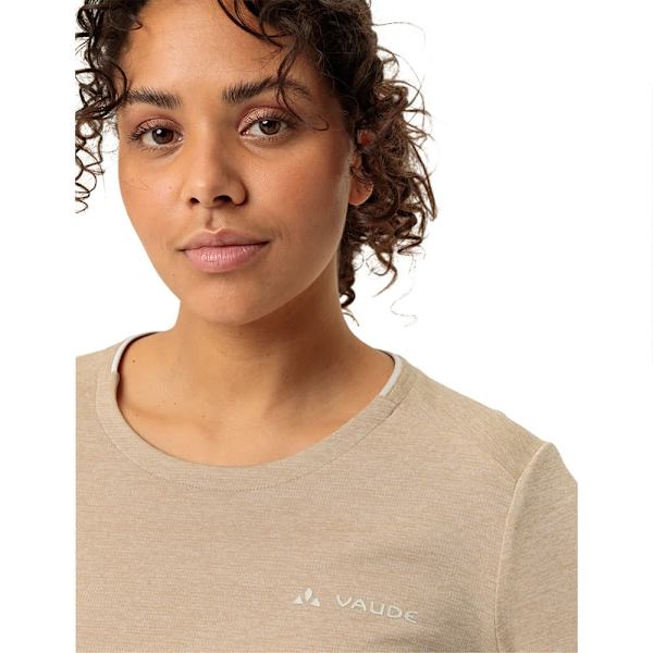 Vaude Essential Pitkähihainen T-paita Beige 40 Nainen