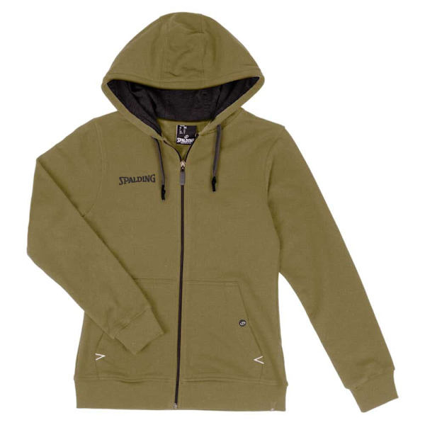 Spalding Flow Sweatshirt Med Lynlås Grøn M Kvinde