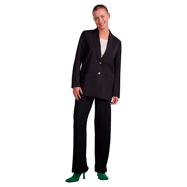 Pieces Blazer Size Loose Sort XS Kvinde