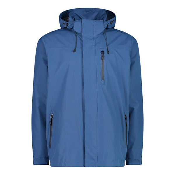 Cmp Jakke Zip Hood Blå L Mand