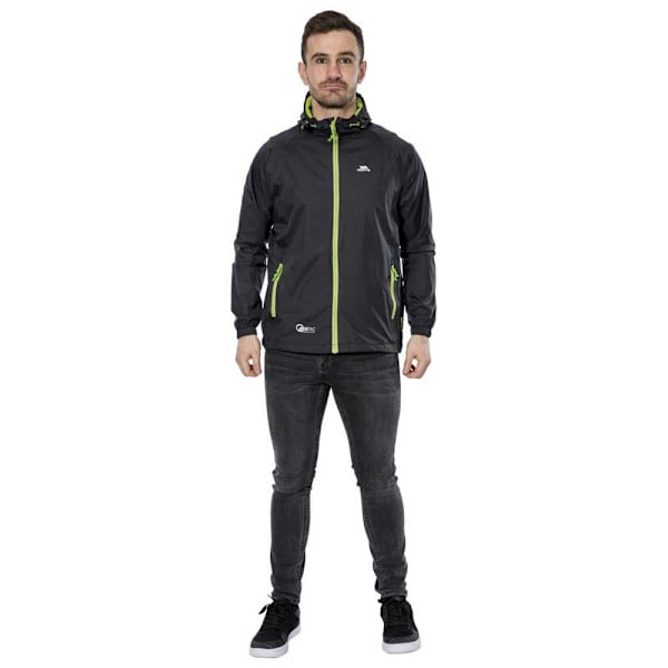 Trespass Jakke Qikpac Sort 2XS Mand