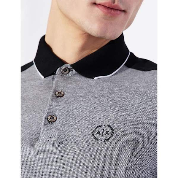 Armani Exchange 8nzf76_z8m5z Kortærmet Polo Grå XS Mand