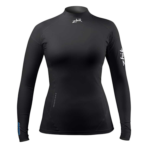 Zhik Pitkähihainen T-paita Eco Spandex Musta L Nainen