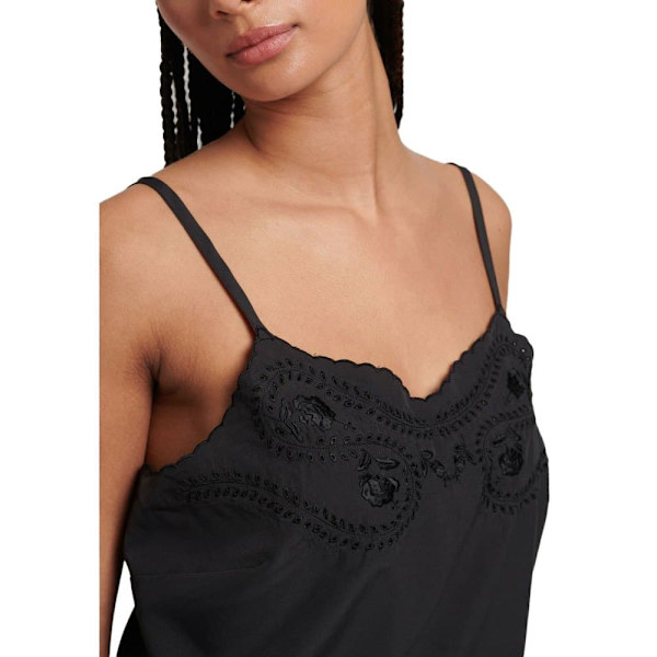 Superdry Top Studios Upspec Cami Sort M Kvinde