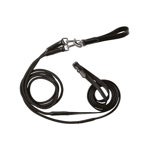 Equestro Dobbelt Læder- Og Nylon Tøjler  Full