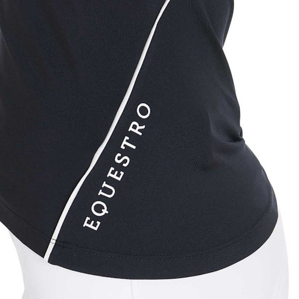 Equestro Technical Zip Kortærmet Polo  S