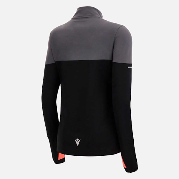 Macron Delia Halv Lynlås Sweatshirt Sort L Kvinde