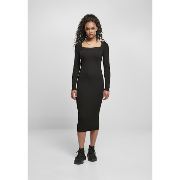 Urban Classics Lang Kjole Knit Sort S Kvinde
