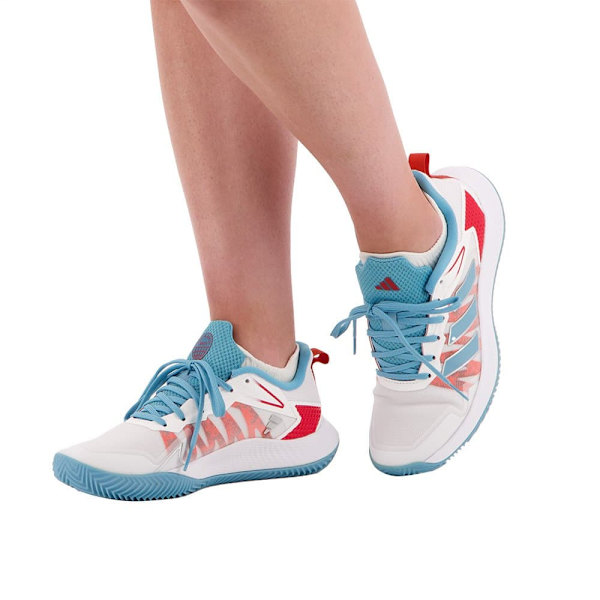 Adidas Alla Hovskor Defiant Speed Clay Vit EU 40 2/3 Kvinna