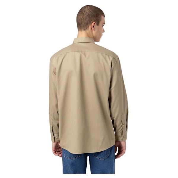 Dickies Lang ærmet Skjorte Work Beige S Mand